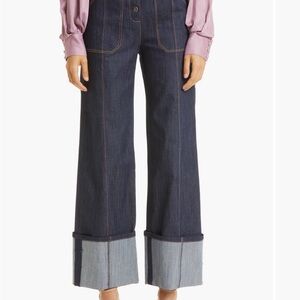 Cinq a Sept Dark Indigo Wide-Leg Jeans